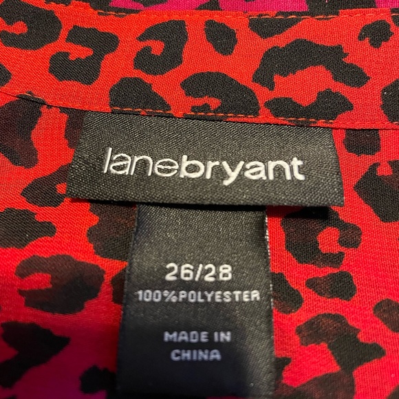 LANE BRYANT SEMI SHEER LONG SLEEVE BLOUSE - Picture 3 of 8